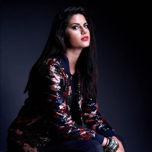 Sequin army jacket